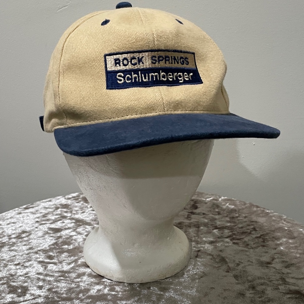 🧢 HEADMASTER Schlumberger Tan and Blue Baseball Cap